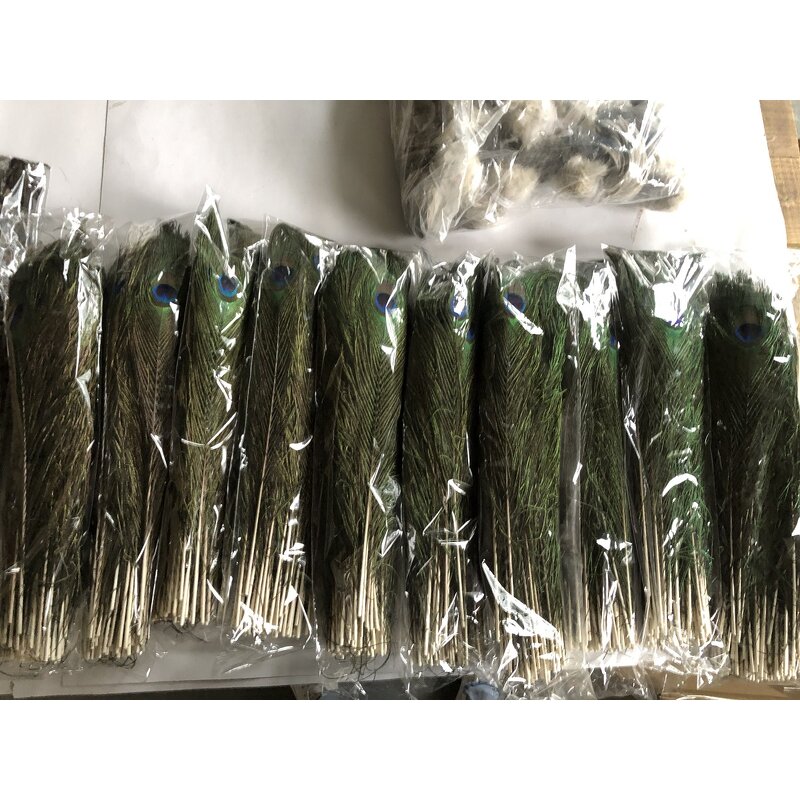 Peacock Feather Supplier - Natural Bark Party Decor