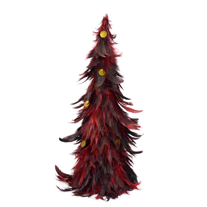 Rooster Feather Tree Manufacturer - Green Red Farmhouse Decor