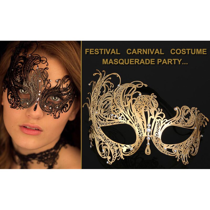 Half Face Mask Supplier - Metal Carnival Cosplay Accessory