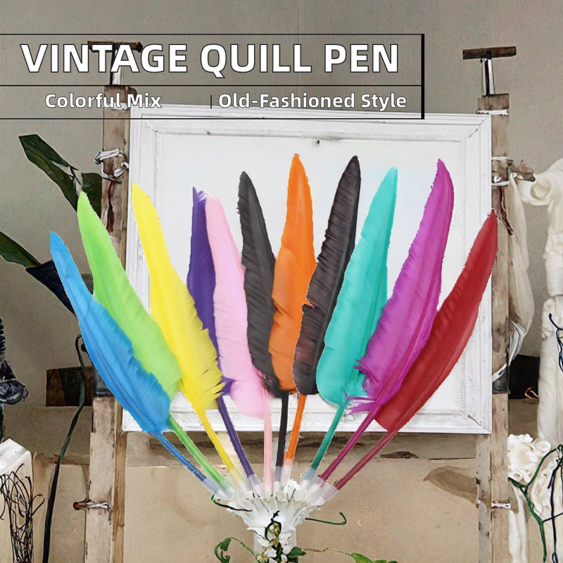 Feather Quill Pen Factory - Vintage Ballpoint Wedding Gift