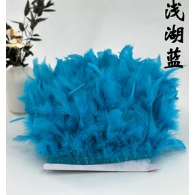 Turkey Feather Trim Supplier - High Quality White Dyed