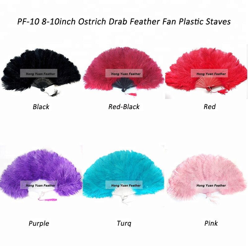 Ostrich Feather Hand Fan Factory - Large Halloween Party