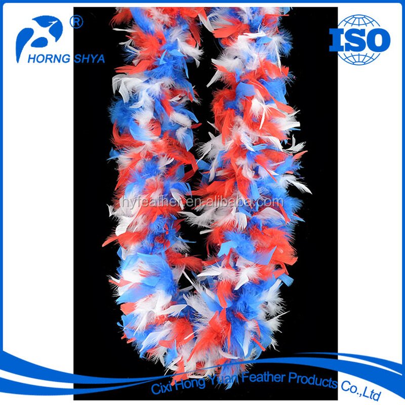 Turkey Feather Boa Manufacturer - 120g Rainbow Scarf Decor