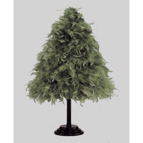 Turkey Feather Christmas Tree Factory - Dyed White Green Decor