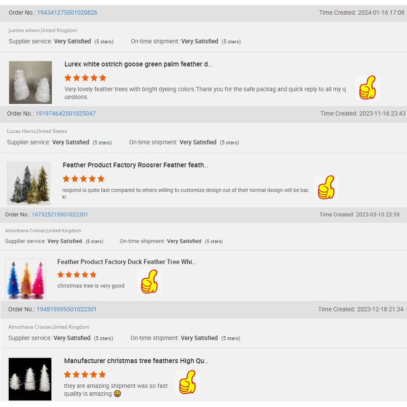 Feather Christmas Tree Manufacturer - Natural Home Decor