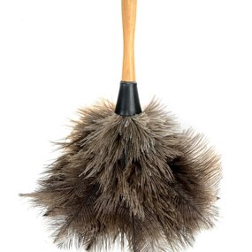 Ostrich Feather Duster Factory - Dyed Grey Eco-friendly