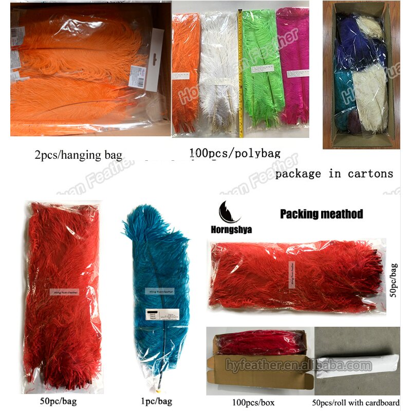 Ostrich Feathers Manufacturer - Bulk Blue White Vase Decor