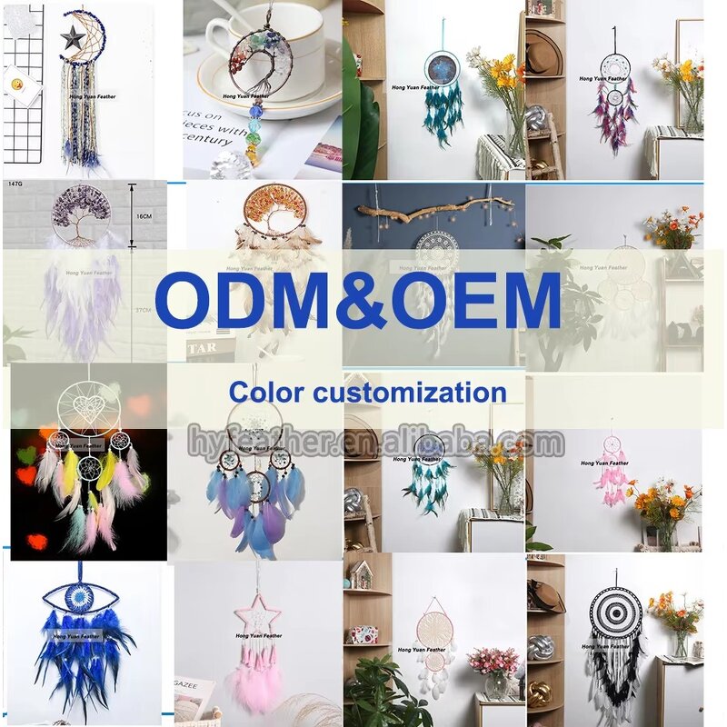 Dreamcatcher Kit Supplier - Natural Feather DIY Home Decor