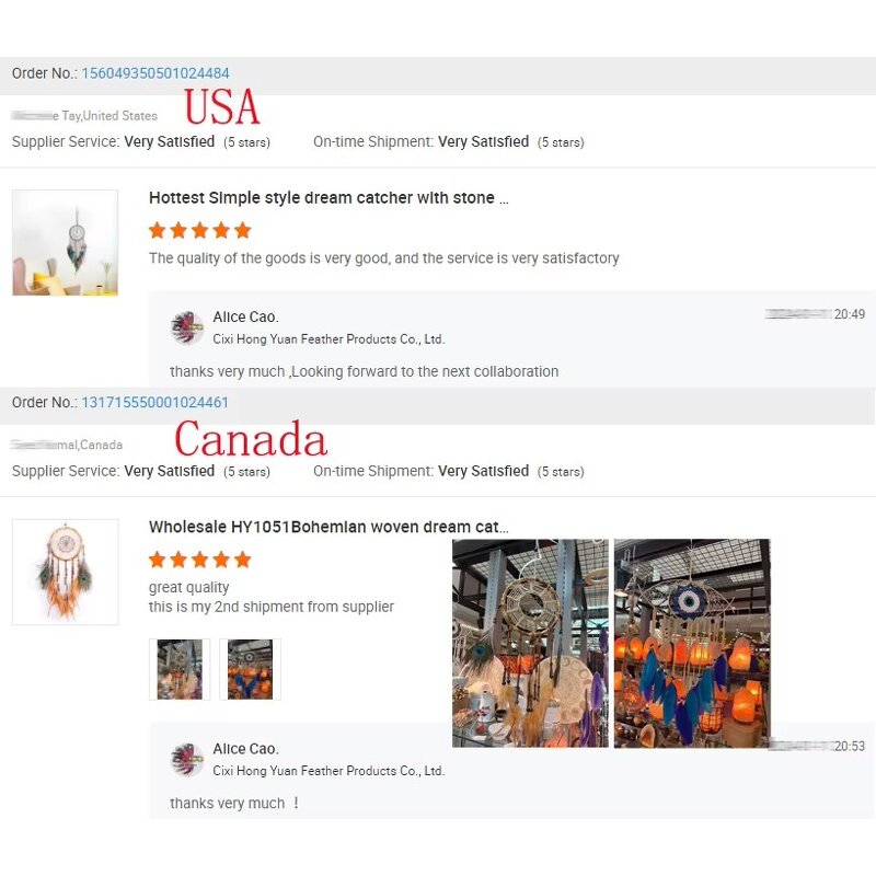 Dreamcatcher Kit Supplier - Natural Feather DIY Home Decor