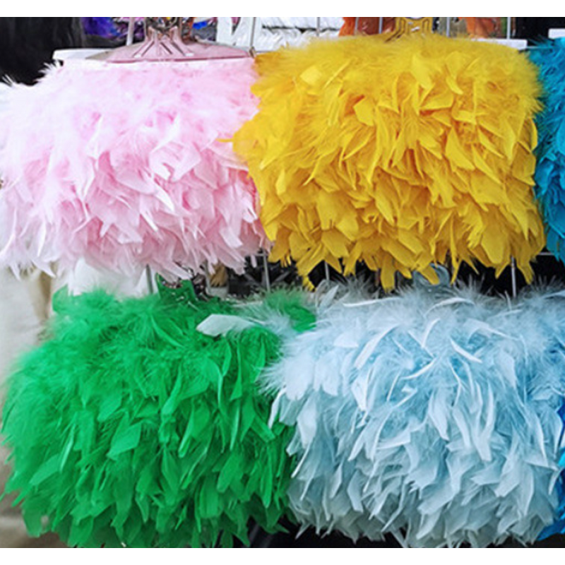 Turkey Feather Fringe Manufacturer - High Quality Dyed Trim