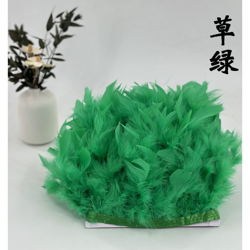 Turkey Feather Trim Supplier - High Quality White Dyed