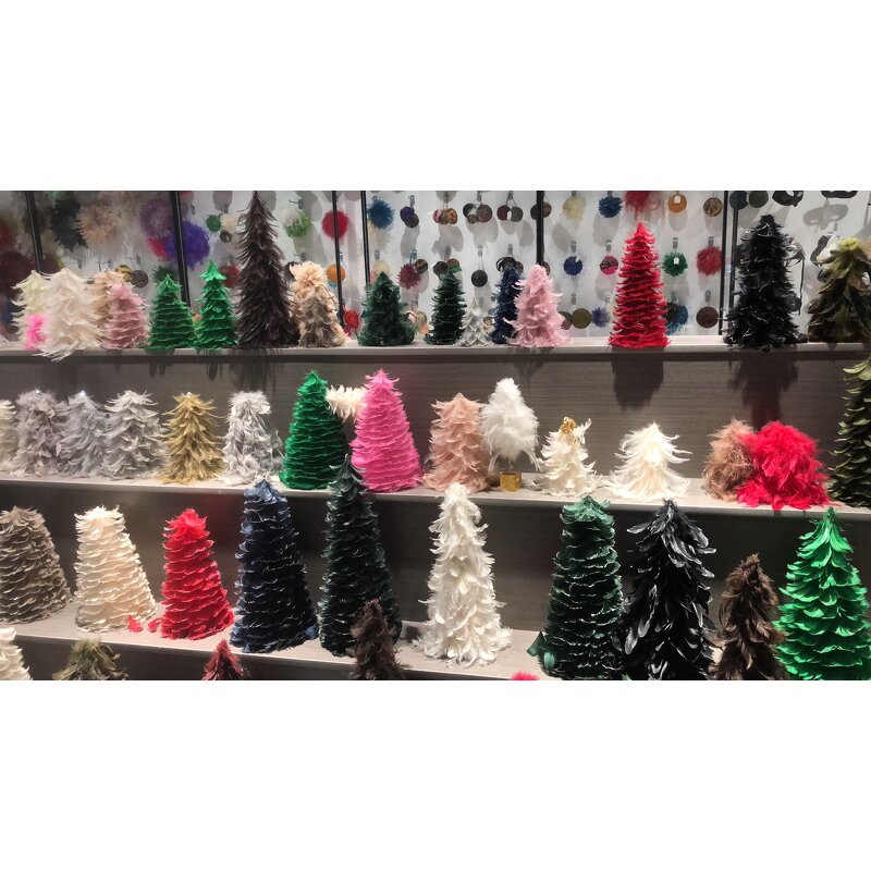 Rooster Feather Tree Factory - Green Christmas Farmhouse Decor