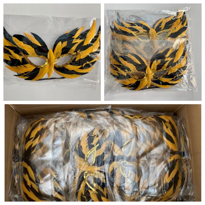Feather Party Mask Manufacturer - Venetian Carnival Custom