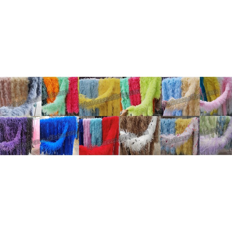 Ostrich Feather Boa Supplier - 3ply Lavender Scarf Halloween