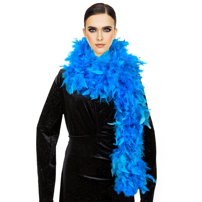 Turkey Feather Boa Factory - Dyed Green Scarf Holiday