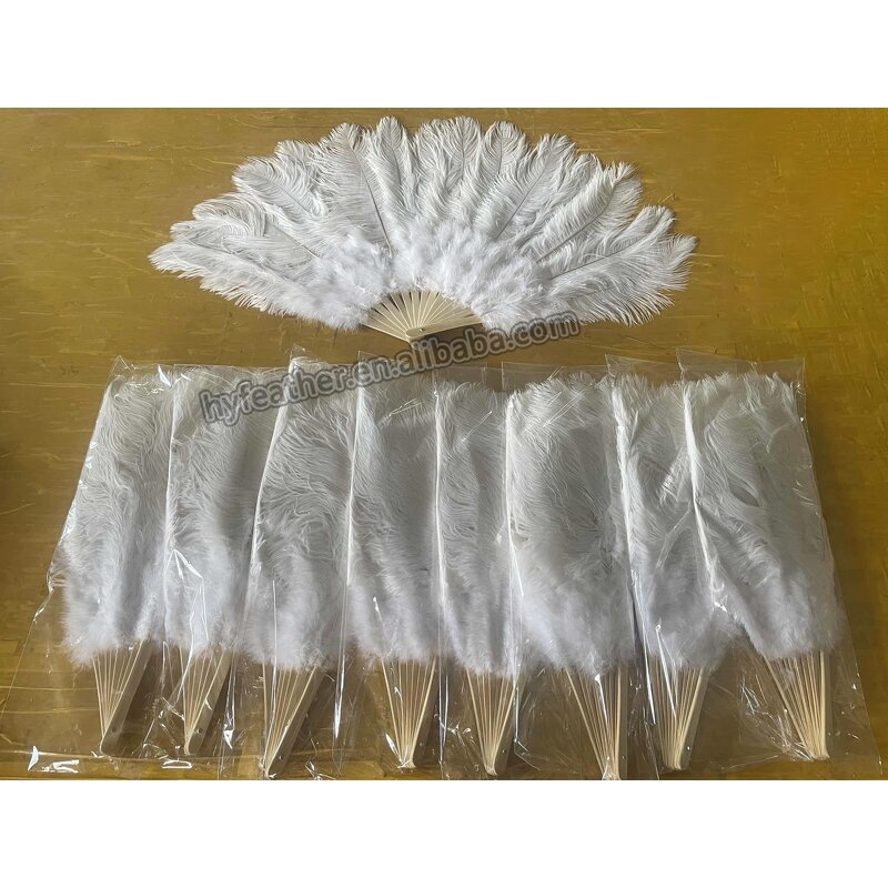 Ostrich Feather Hand Fan Supplier - Bridal Wedding Accessory