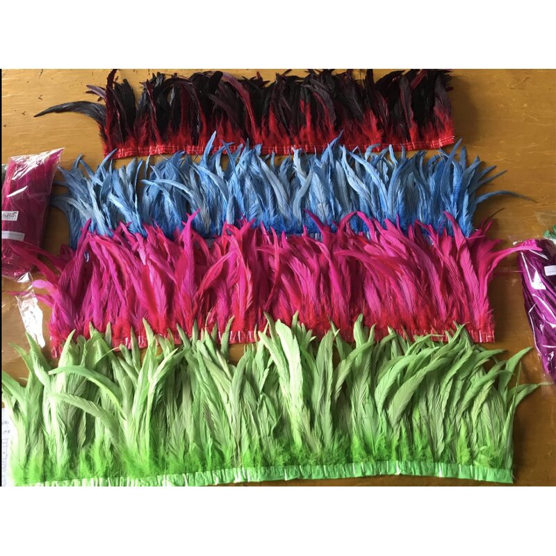 Rooster Feather Fringe Factory - Sewing Green Trim Custom