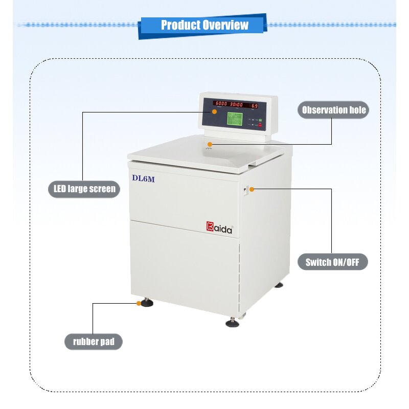 Floor Type Centrifuge Manufacturer - OEM DL6M Large Volume Blood Cold