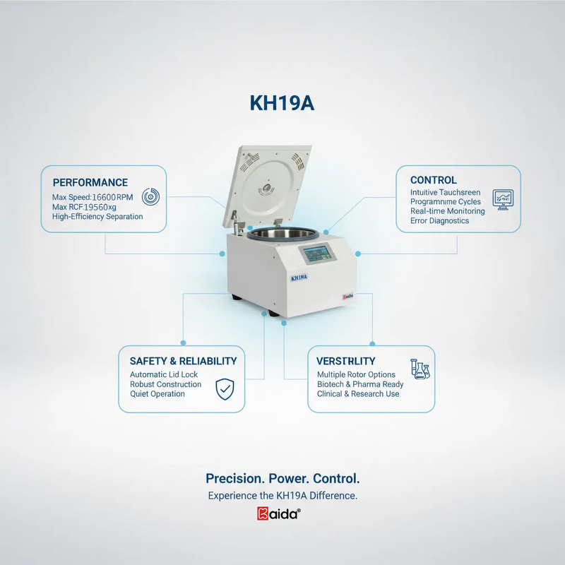 Bench Top Centrifuge Manufacturer - OEM KH19A 16600 Rpm 6x50ml Fixed
