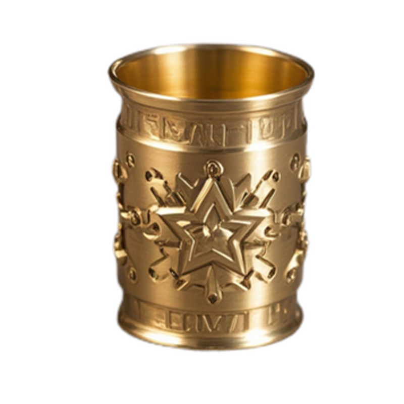 Brass Water Cup Supplier - CNC Machined Custom Gold Plating