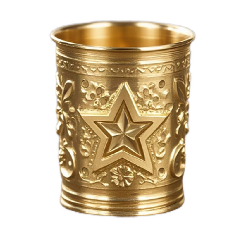Brass Water Cup Supplier - CNC Machined Custom Gold Plating