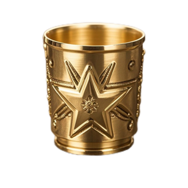Brass Water Cup Supplier - CNC Machined Custom Gold Plating