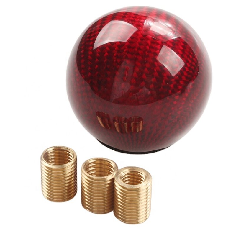 Gear Shift Knob Manufacturer - Real Carbon Fiber Round Ball