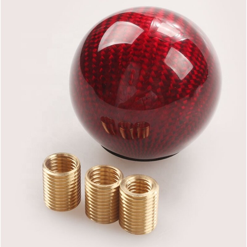 Gear Shift Knob Manufacturer - Real Carbon Fiber Round Ball