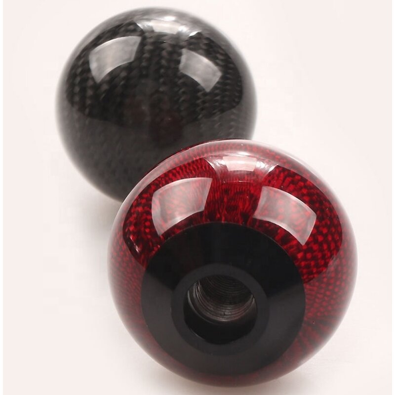 Gear Shift Knob Manufacturer - Real Carbon Fiber Round Ball