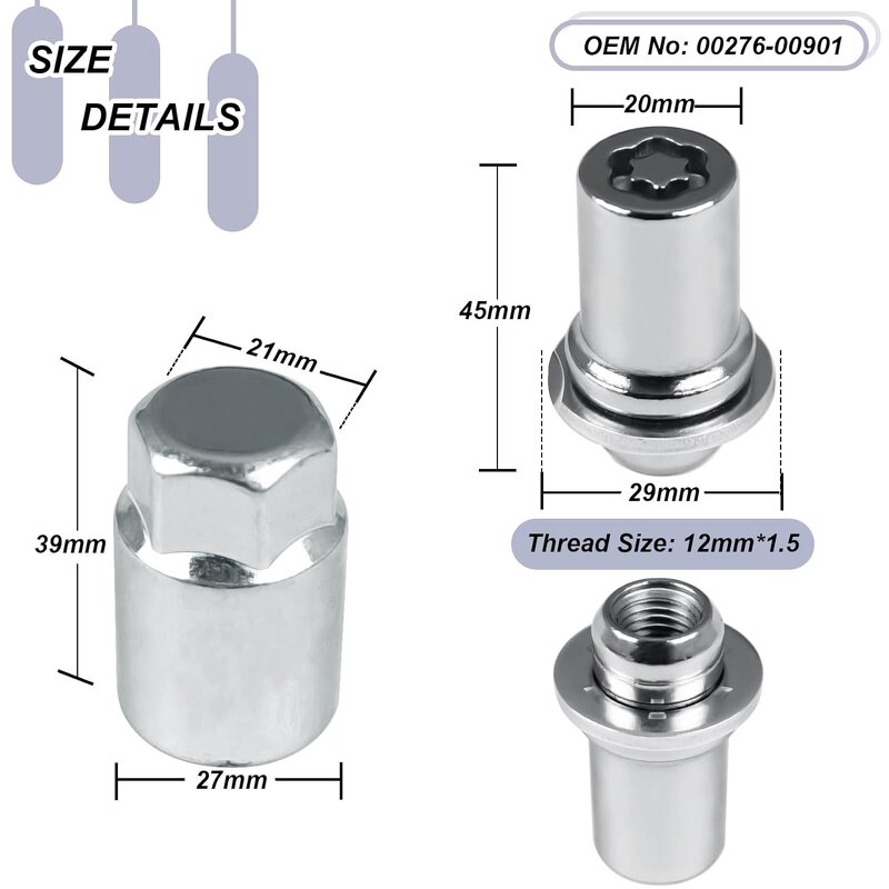 Wheel Lock Lug Nuts Factory - for Toyota 4Runner Corolla