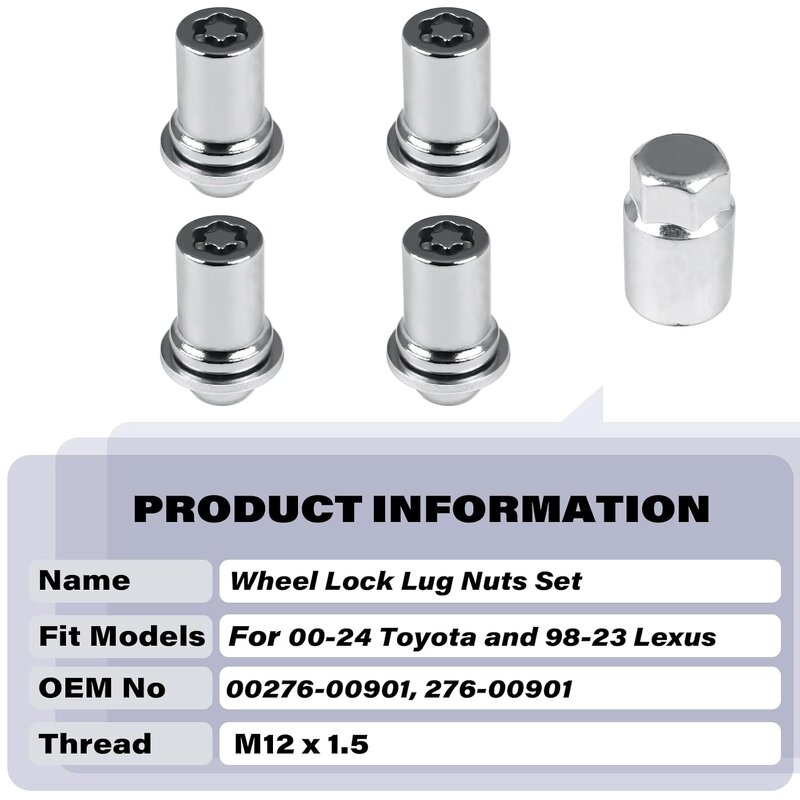 Wheel Lock Lug Nuts Factory - for Toyota 4Runner Corolla
