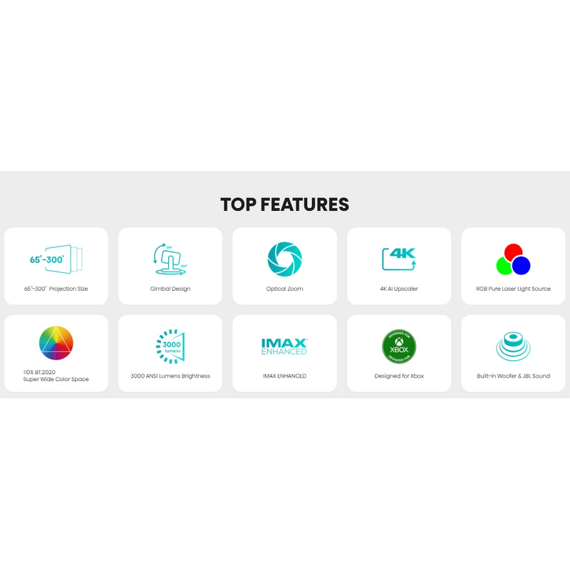 Triple Laser 4K Projector Factory - Custom Portable Smart Projector