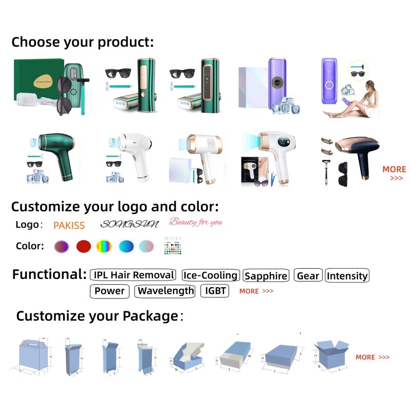 Battery IPL Hair Removal Device Manufacturer - Portable for Body Face