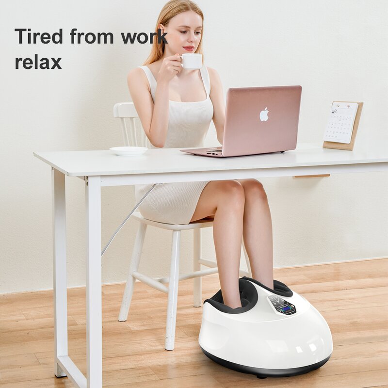 Air Compression Foot Massager Manufacturer - 6D with Heat Shiatsu 3 Level Kneading