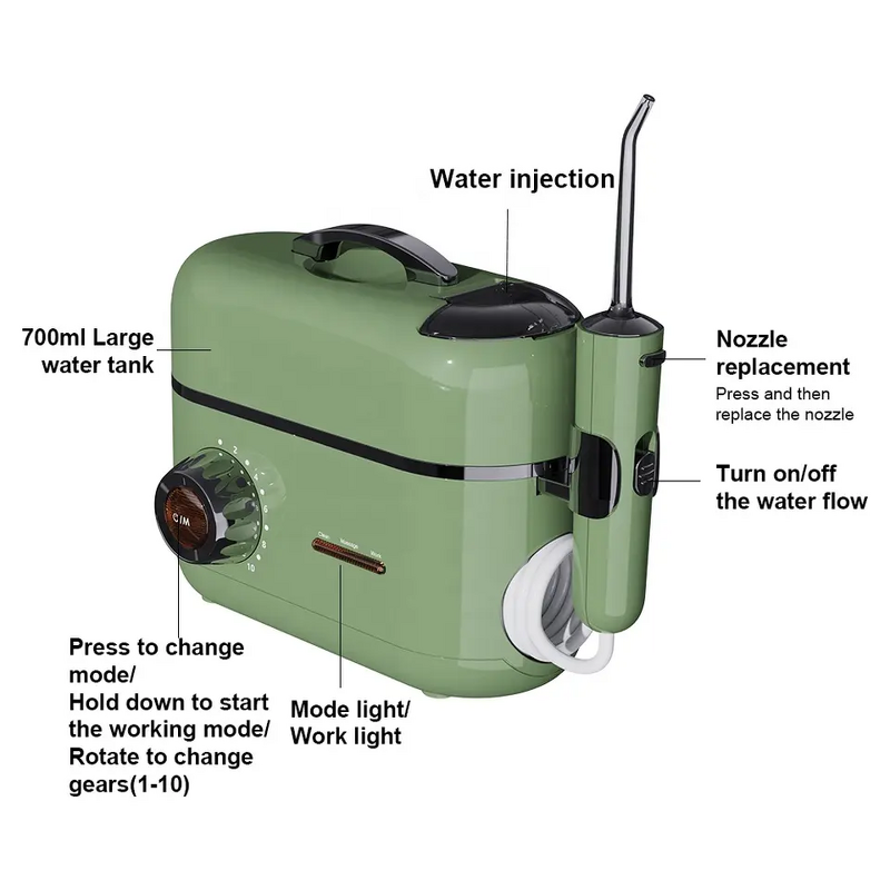 Water Flosser Manufacturer - Popular Design Powerful Teeth Cleaner Unlimited Pressure