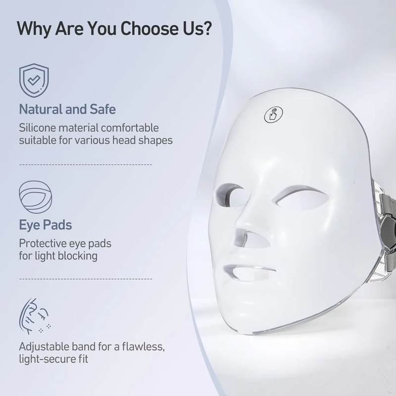 LED Facial Mask Manufacturer - 2025 Latest Custom Logo 7 Color Home Use