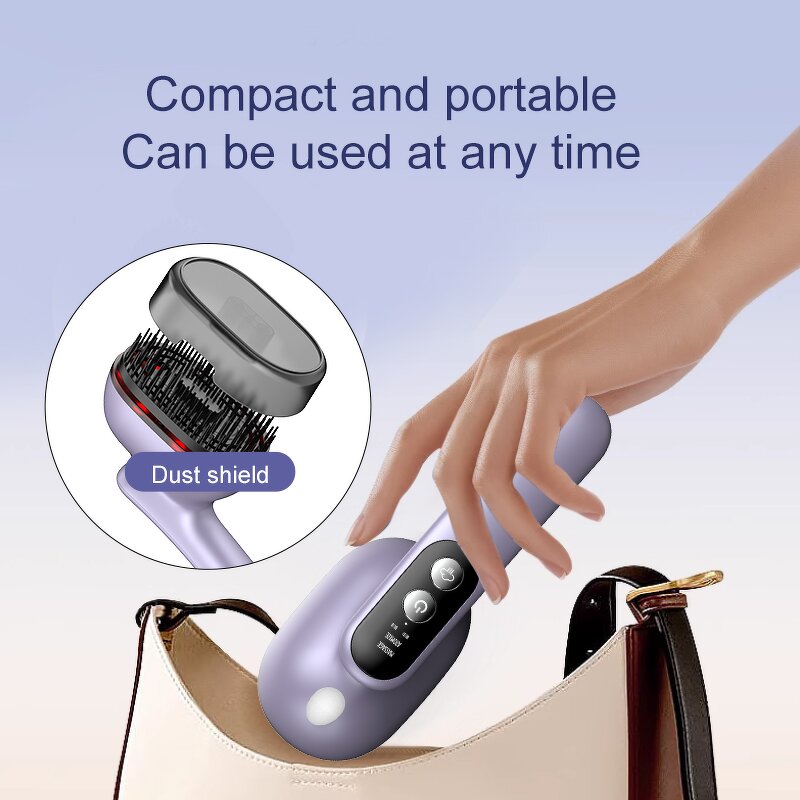 Ionic Hair Straightener Brush Manufacturer - 2024 Hot Enhanced 30s Fast Heating 4 Temp