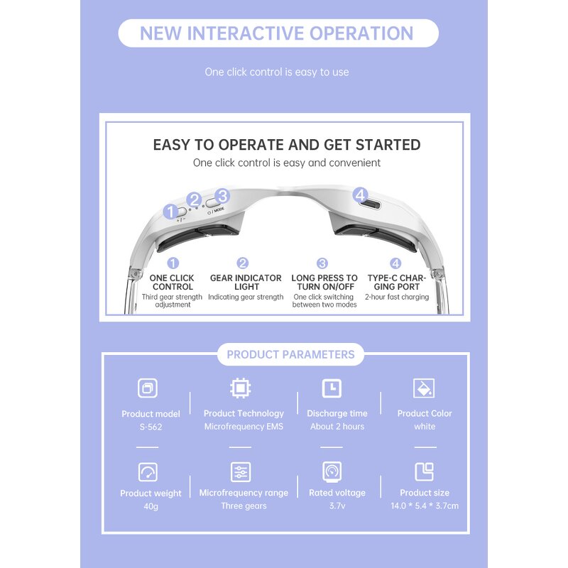 Eye Care Massager Manufacturer - EMS LED Red Light Therapy