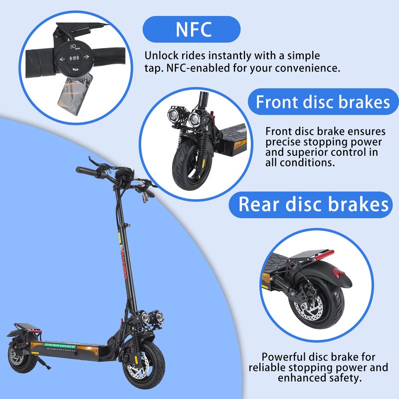 Electric Scooter Manufacturer - High Speed NFC Unlock OEM