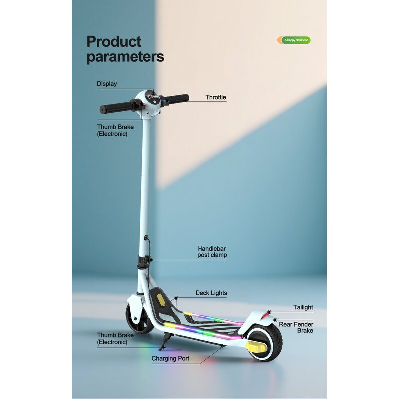 Kids Electric Scooter Manufacturer - 130W Motor Wholesale