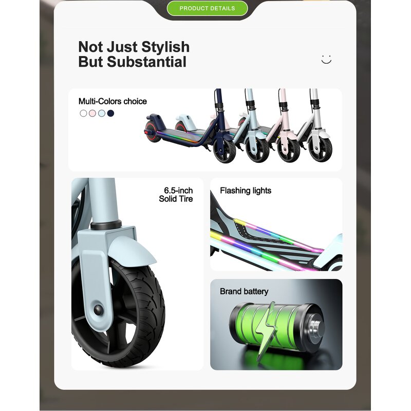 Kids Electric Scooter Manufacturer - 130W Motor Wholesale