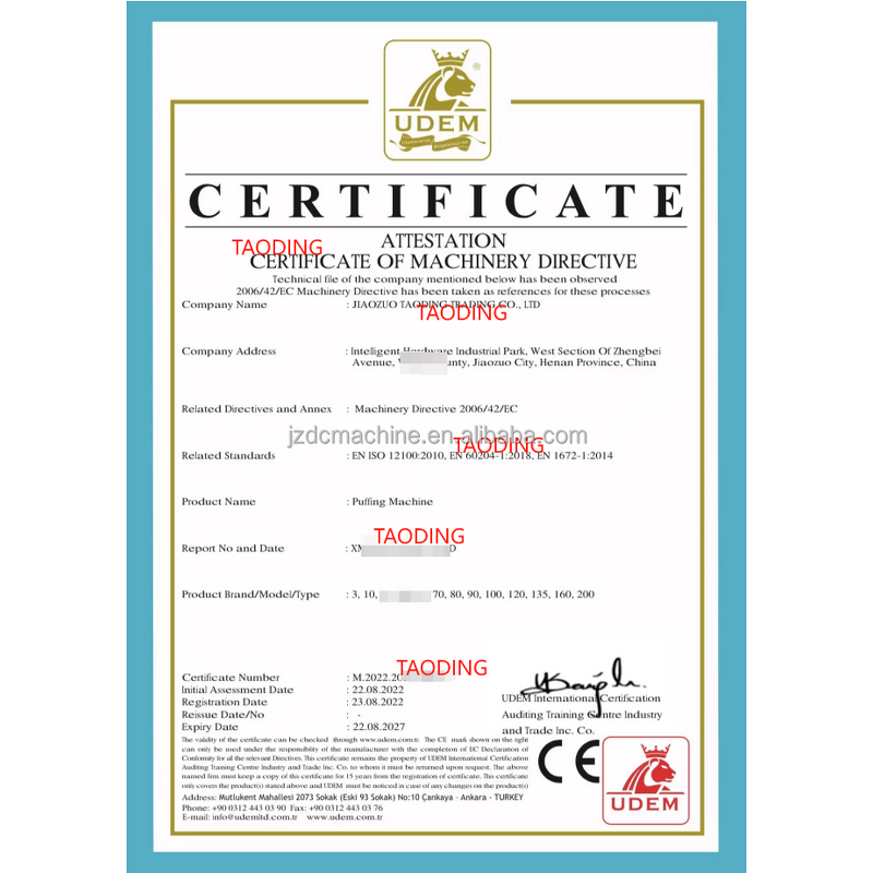 Corn Puff Machine Manufacturer - Changing Mold OEM