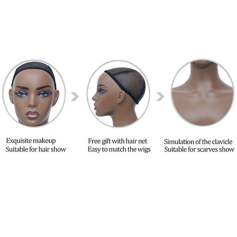 Wig Display Head Manufacturer - Realistic PVC OEM