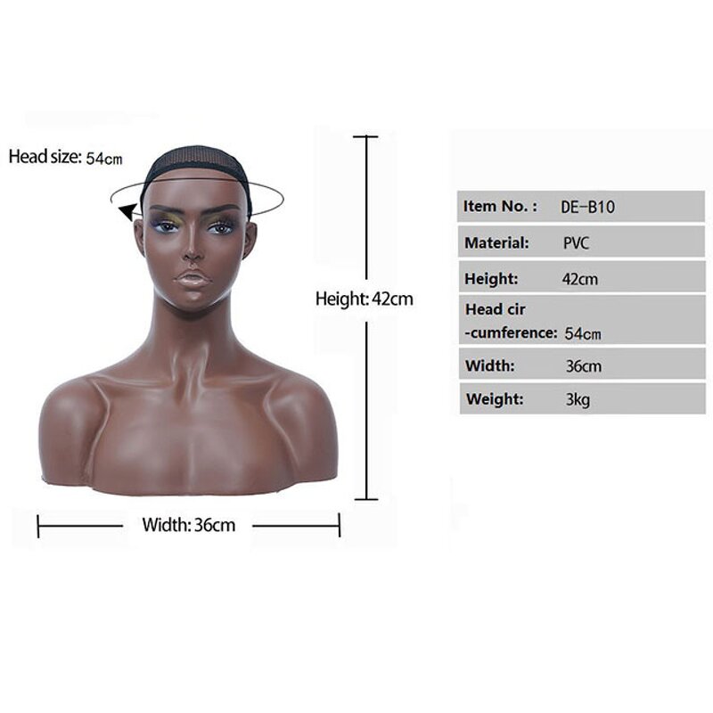 Wig Display Head Manufacturer - With Shoulder Bulk