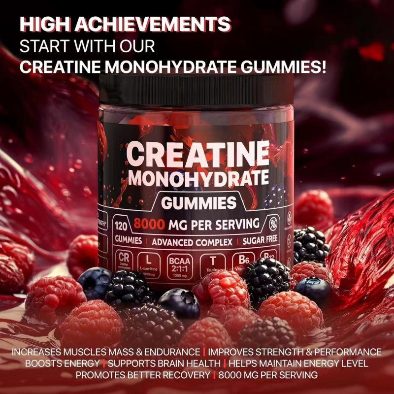 Creatine Gummy Factory - Bulk Hot Selling Monohydrate Softgels Cross-Border Vitamins