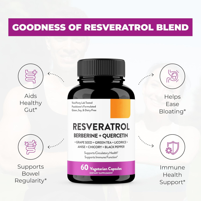 Resveratrol Capsule Supplier - Bulk OEM 9-in-1 Natural Gut Cleansing Antioxidant