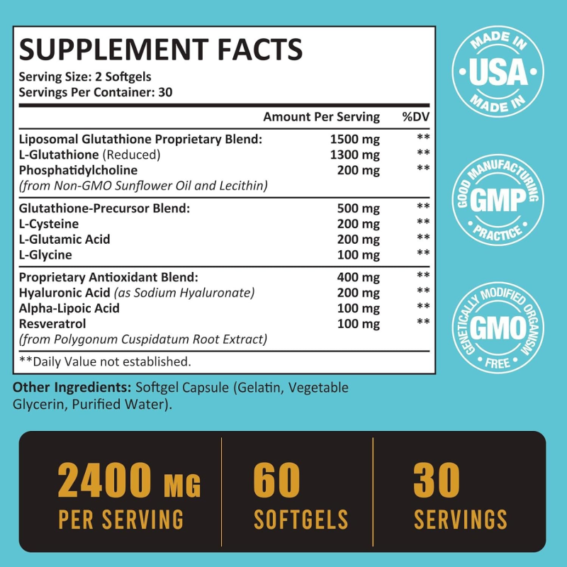 Glutathione Soft Capsules Supplier - OEM Source Liposome Antioxidant Health Supplements