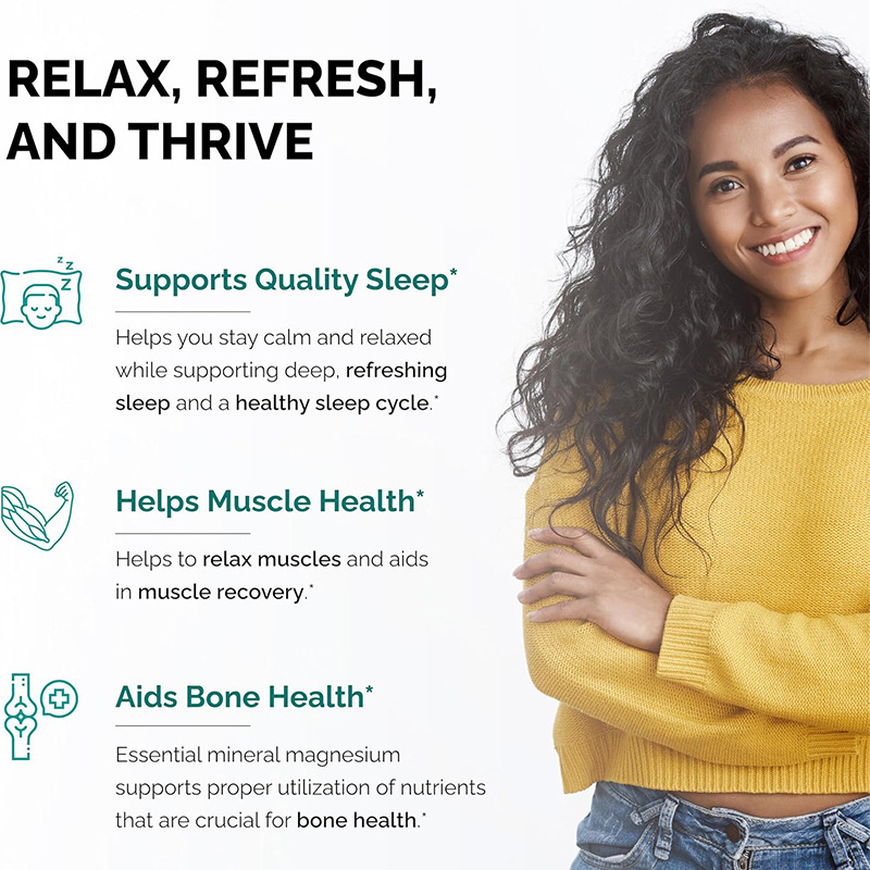 Quercetin Capsule Factory - OEM Herbal Supplements 400mg Magnesium Glycinate Sleep