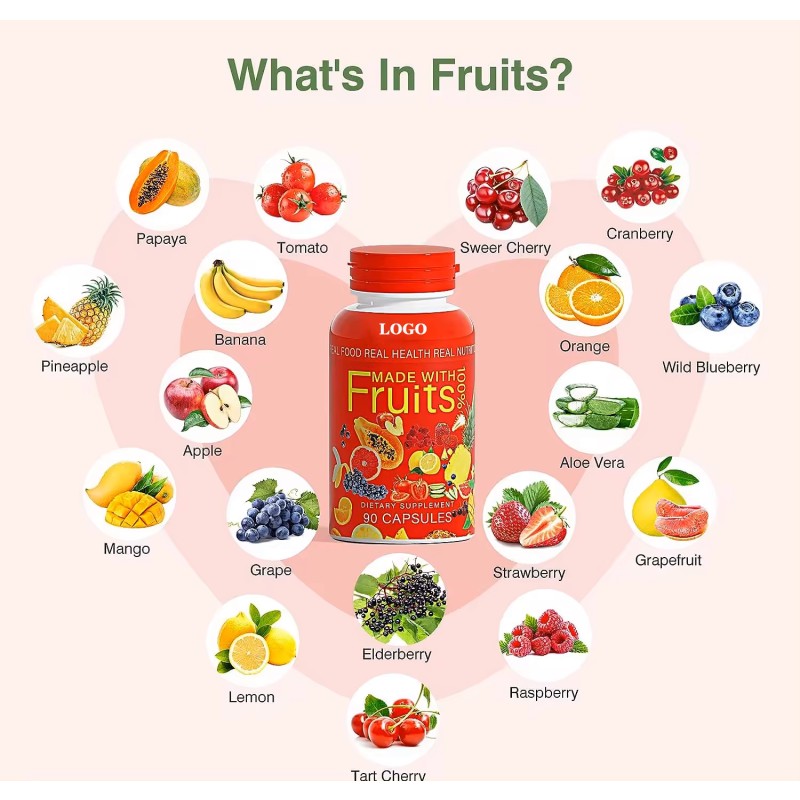 Superfood Capsule Manufacturer - Bulk OEM Private Label Organic Fruit Vegetable Vegetarian