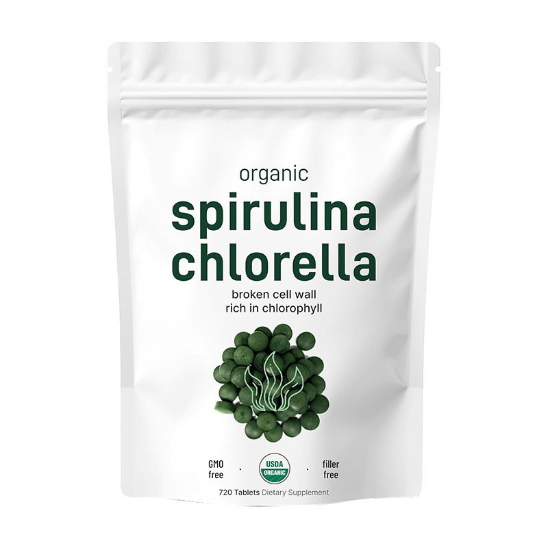 Spirulina Tablet Supplier - Bulk OEM Digestive Supplement Broken Cell Wall Chlorophyll